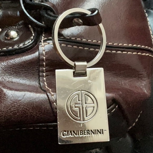 Giani Bernini Brown Leather Handbag - Picture 6 of 11